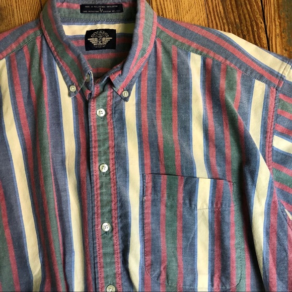 Vintage striped button down shirt - Picture 2 of 5